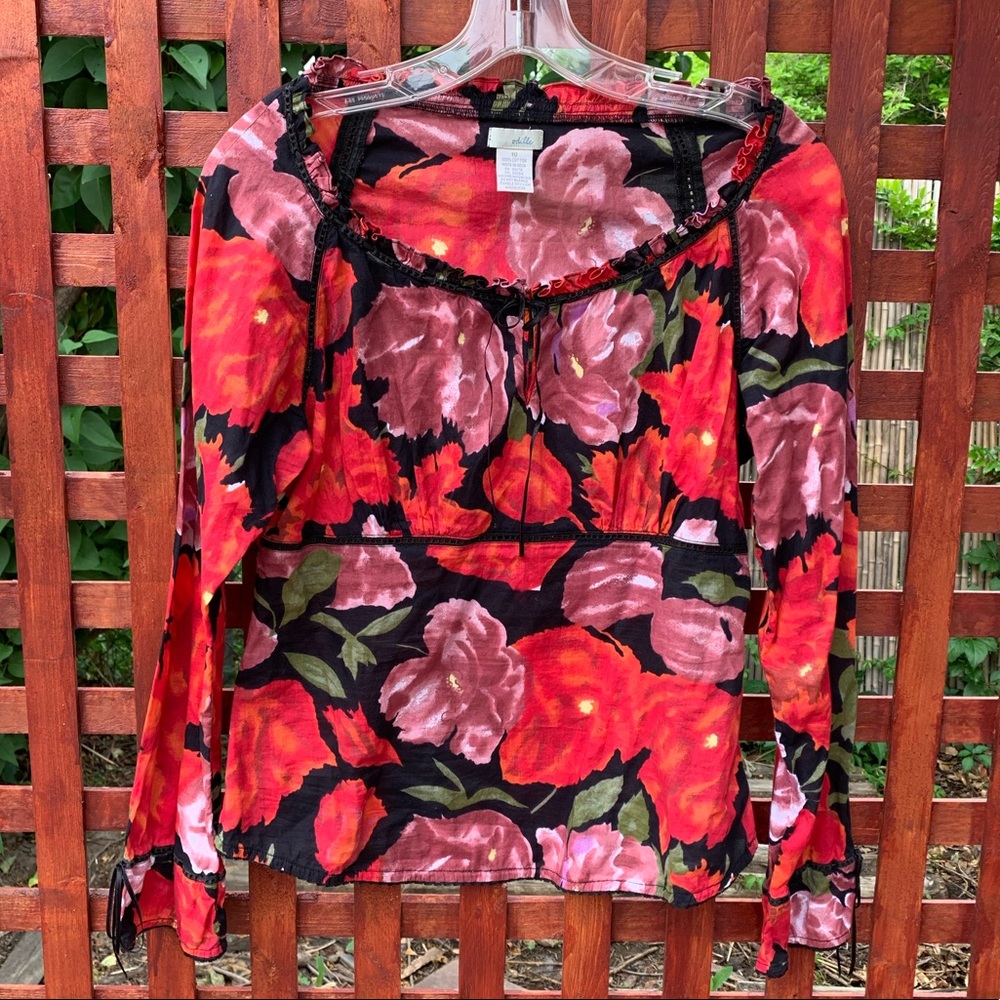 Beautiful Odille / Anthropologie blouse Sz 10 EUC